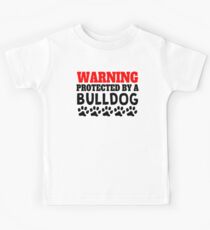 Protected By A Bulldog Kids Tee