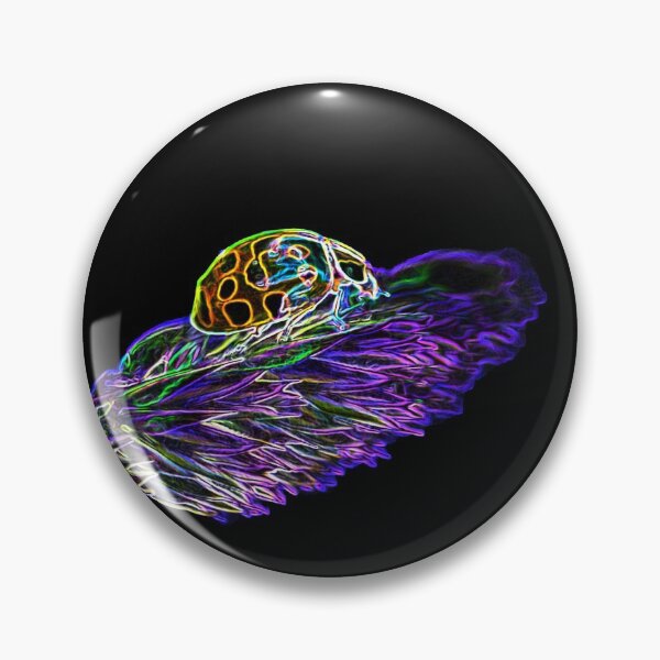 Item preview, Pop art neon ladybug neon happiness designed and sold by Your Happy Life.