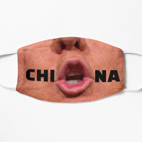 Funny Donald Trump Saying CHINA Facemask Political Humor Flat Mask