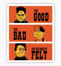 Angel - The Good, the bad, and the made of felt Sticker