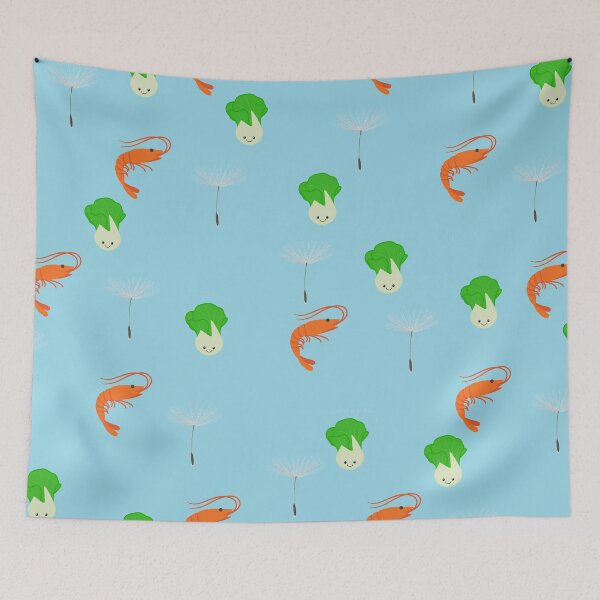 Item preview, Prawn, Bok Choy and Dandelion designed and sold by shallotman.