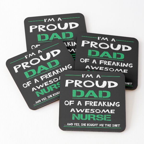 Item preview, I'm A Proud Dad Of A Freaking Awesome Nurse, , Father's Day Gift, Nurse Dad Gift, Proud Dad Of Nurse, designed and sold by AYMEDD.