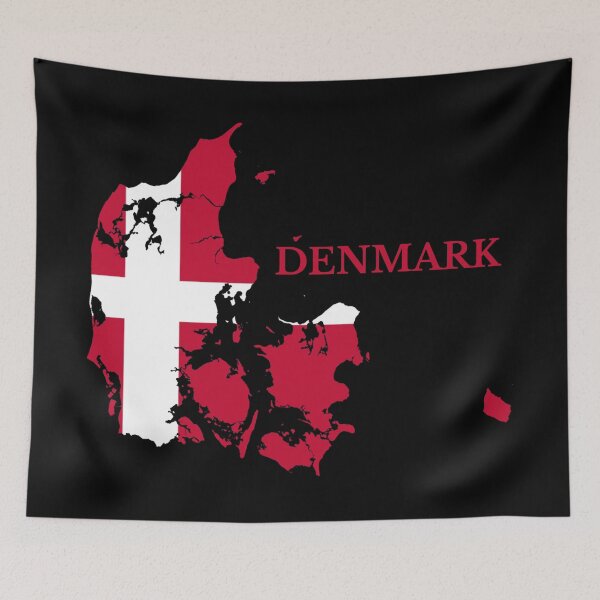 Item preview, Denmark Map Flag, Danish designed and sold by marosharaf.