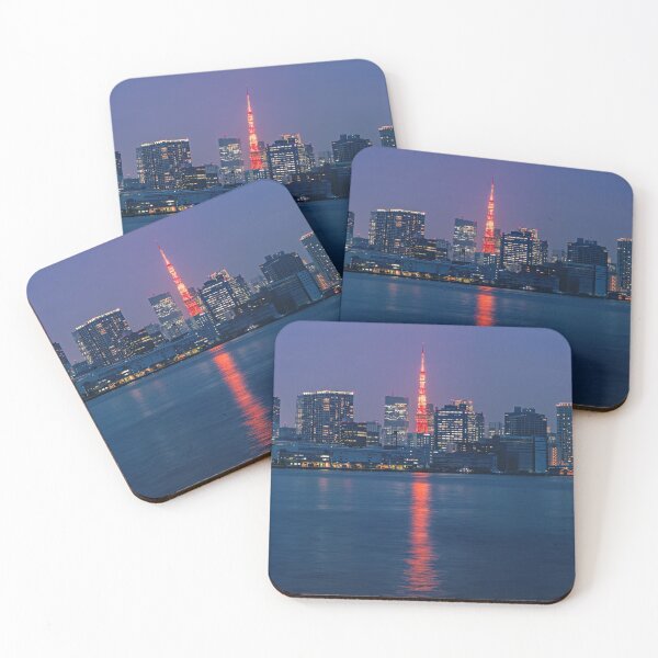 Item preview, Tokyo Skyline with Tokyo Tower (Panoramic) designed and sold by Jordan McChesney.