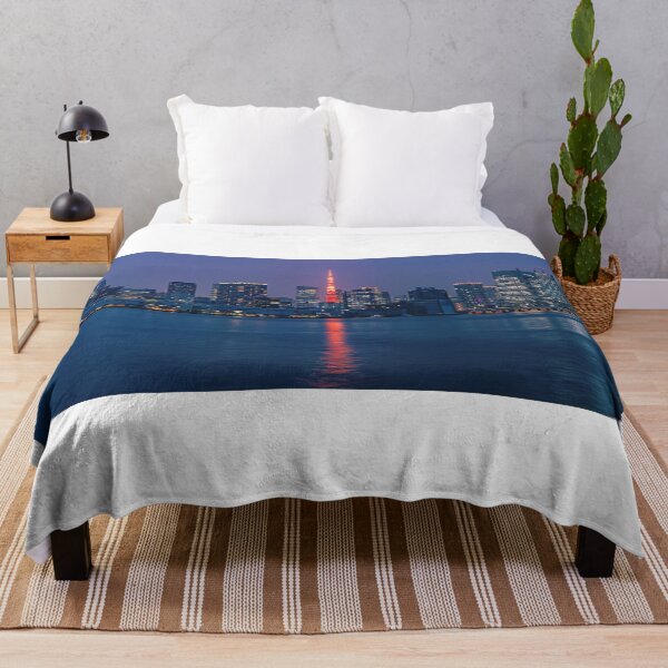 Item preview, Tokyo Skyline with Tokyo Tower (Panoramic) designed and sold by Jordan McChesney.