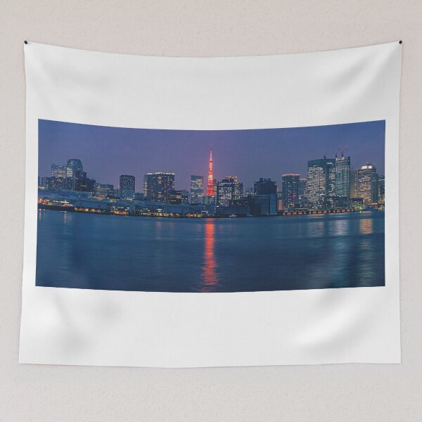 Item preview, Tokyo Skyline with Tokyo Tower (Panoramic) designed and sold by Jordan McChesney.