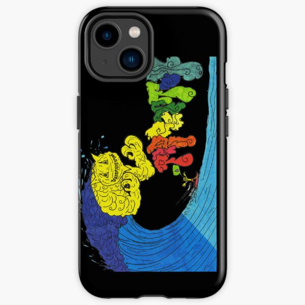 Percentum surfer - black iPhone Tough Case