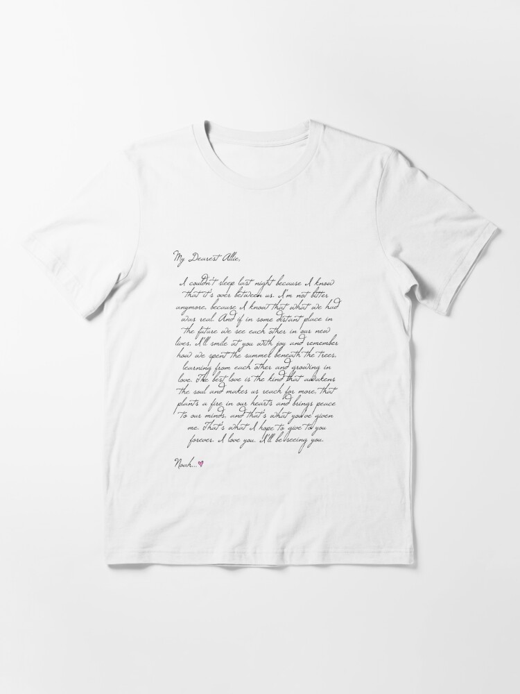 Dear Allie - a letter from Noah | Essential T-Shirt