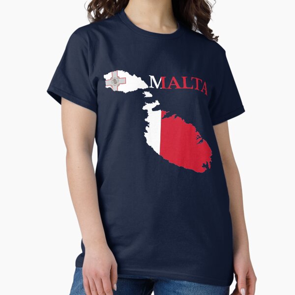 Malta Map Flag, Maltese Classic T-Shirt