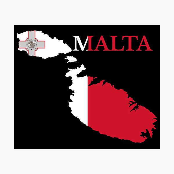 Item preview, Malta Map Flag, Maltese designed and sold by marosharaf.
