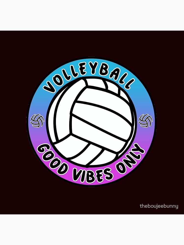 "Girls Volleyball Good Vibes Only" Pin for Sale by theboujeebunny