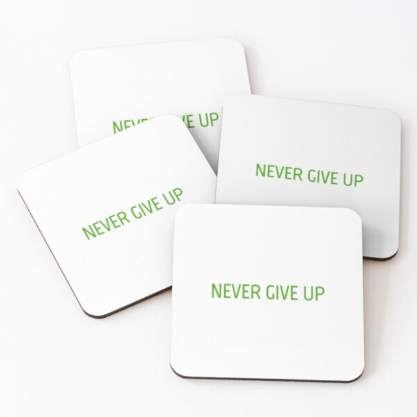 Item preview, NEVER GIVE UP designed and sold by mikoala50.