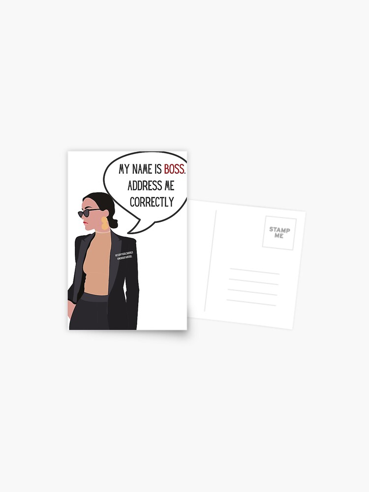 Carte Postale Citations De Boss Le Boss Bouge Boss Bae Boss Lady Je Suis Un Boss Par Curvygirlsworld Redbubble