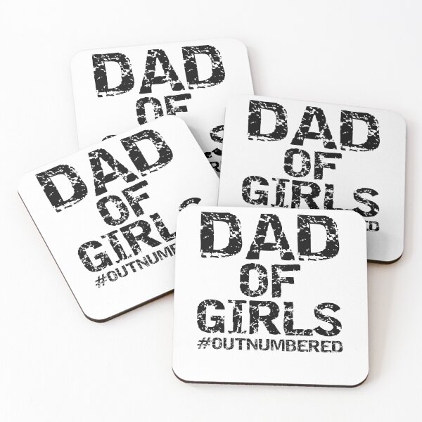 Artikelvorschau, Dad of Girls #Outnumbered Father's Day Gift entworfen und verkauft von TNDesignStudio.