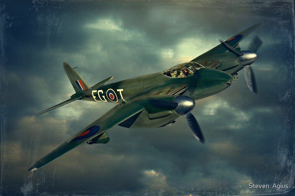 "De Havilland Mosquito" by Steven Agius  Redbubble
