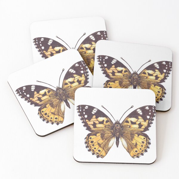 Item preview, Painted lady butterfly designed and sold by Katerina Mitkova Kirilova.