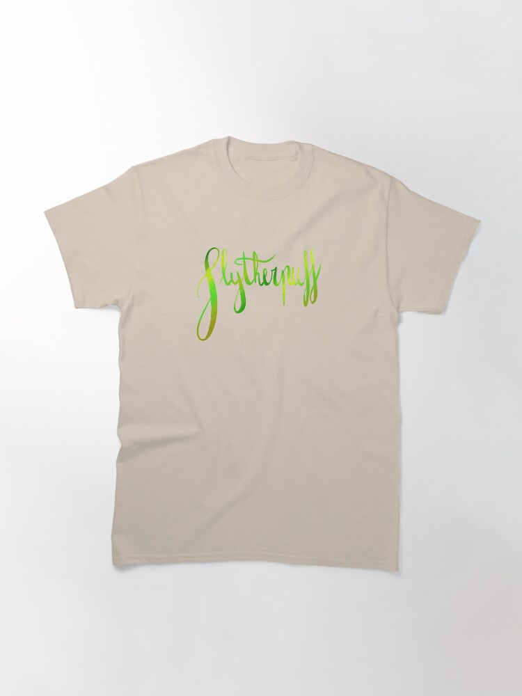 Alternate view of Slytherpuff Galligraphy Classic T-Shirt