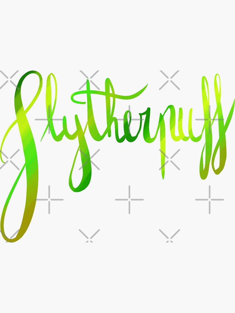 Slytherpuff Galligraphy by Zorume