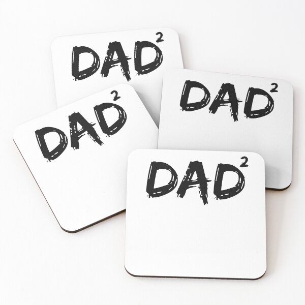 Aperçu de l'œuvre Dad Squared Father's Day Gift créée et vendue par TNDesignStudio.
