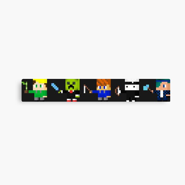 Minecraft Lets Play Canvas Prints Redbubble - youtube roblox karate chop simulator all codes