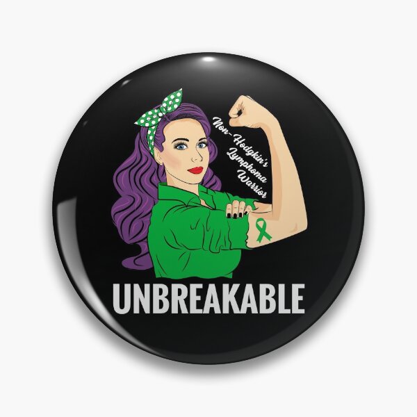 Item preview, Non Hodgkins Lymphoma Warrior Unbreakable Awareness designed and sold by ZNOVANNA.