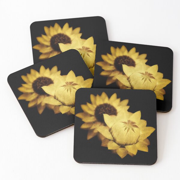 Item preview, Everlasting Paper Daisies - Black Background- Uluru - Northern Territory designed and sold by Ohlordi.