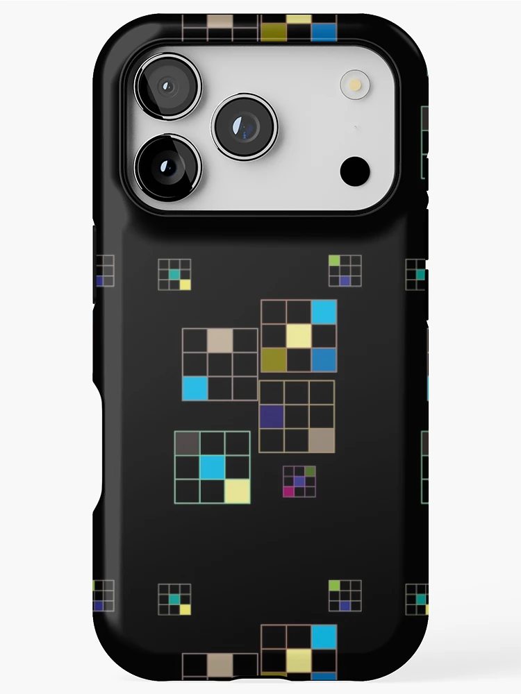 Thumbnail 1 of 4, iPhone Case, Box Grid Pattern designed and sold by simpsonvisuals.