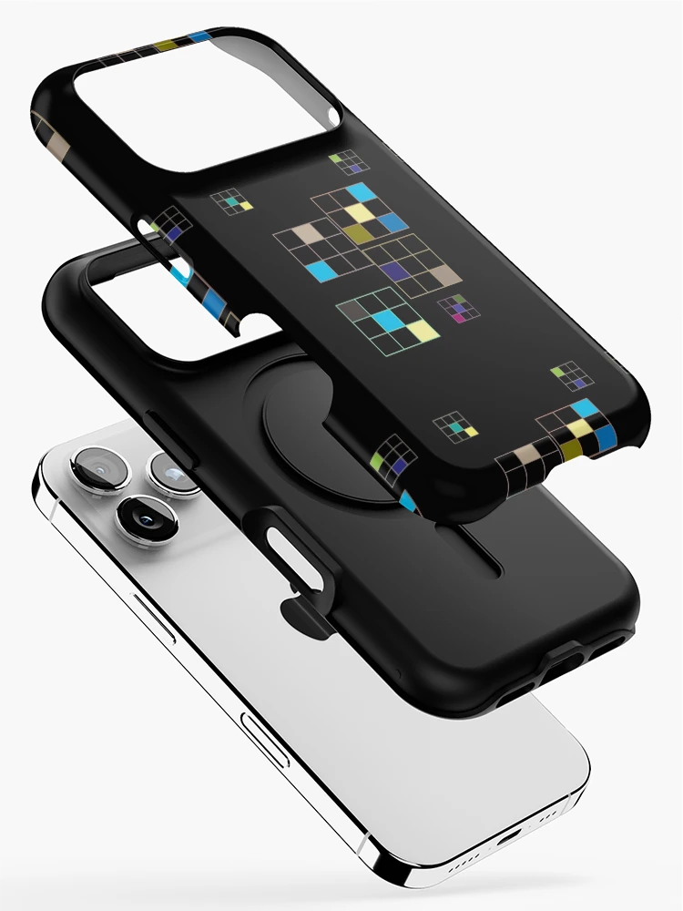 Thumbnail 2 of 4, iPhone Case, Box Grid Pattern designed and sold by simpsonvisuals.