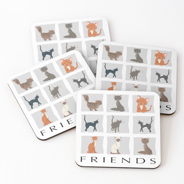 Item preview, Happy Cat Friends illustration designed and sold by Eduardo Tavares.