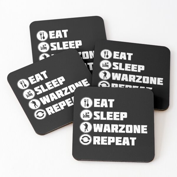 Item preview, Eat Sleep Warzone Repeat designed and sold by DragonGFX.