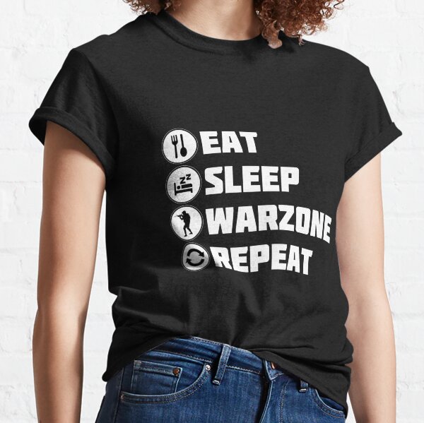 Eat Sleep Warzone Repeat Camiseta clásica