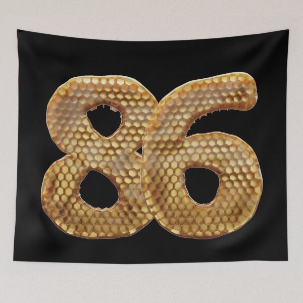 Item preview, 86 Number 3d Honey Numbers Font designed and sold by HelloFromAja.