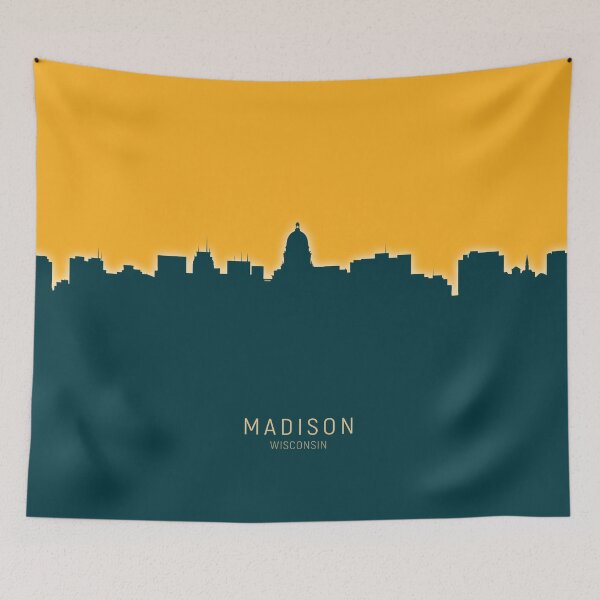 Artikelvorschau, Skyline von Madison, Wisconsin entworfen und verkauft von ArtPrints.