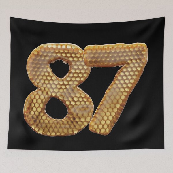 Item preview, 87 Number 3d Honey Numbers Font designed and sold by HelloFromAja.