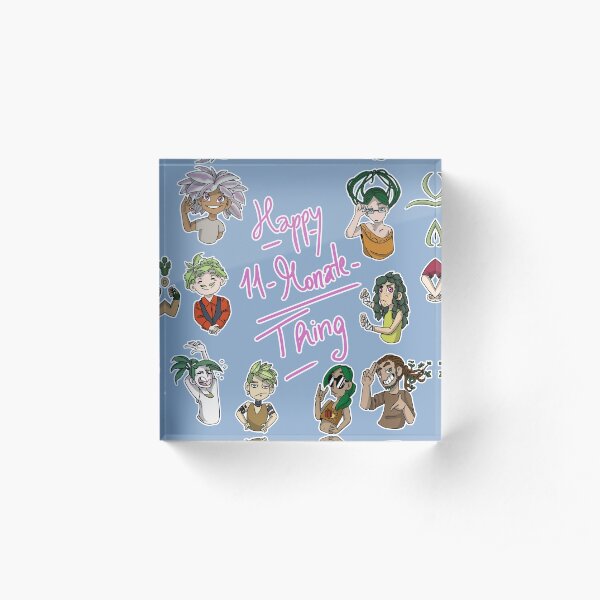 Gijinka plants Acrylic Block