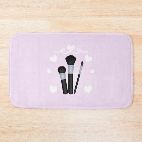 Item preview, makeup brushes and hearts designed and sold by Too cute for an envelope.