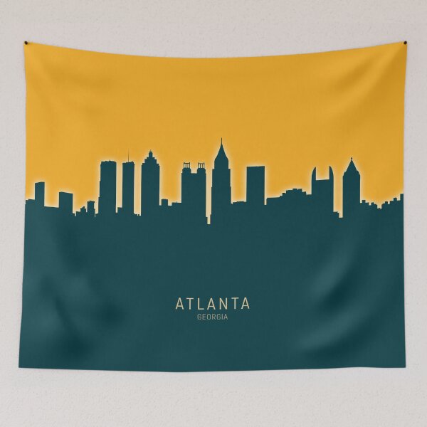 Aperçu de l'œuvre Atlanta Georgia Skyline créée et vendue par ArtPrints.