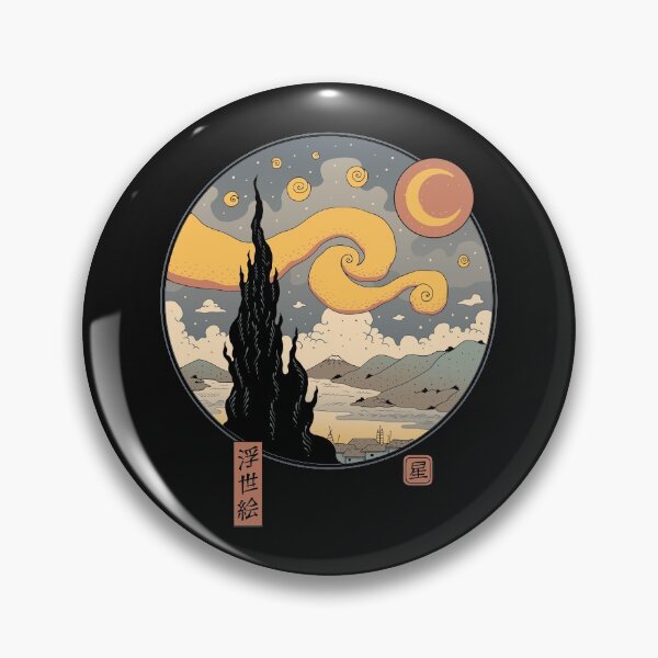Item preview, Starry Ukiyo-e Night designed and sold by vincenttrinidad.