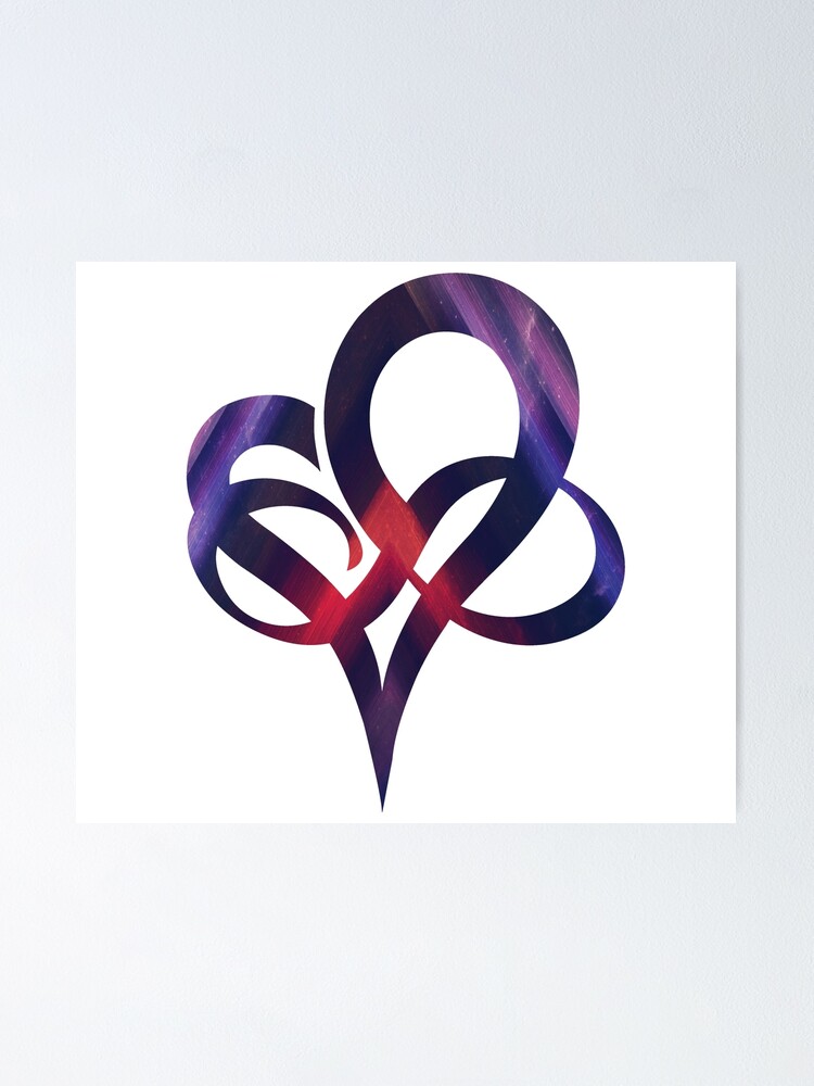 Herz Unendlichzeichen Infinity Heart Polyamorie Symbol Poster Von Polychris Redbubble