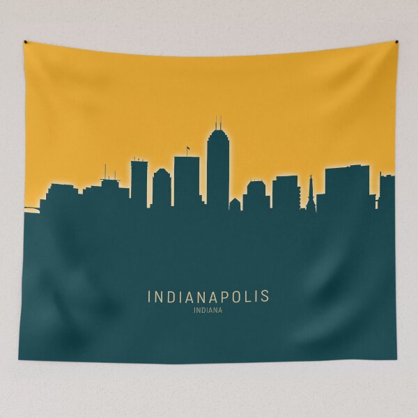 Aperçu de l'œuvre Indianapolis Indiana Skyline créée et vendue par ArtPrints.