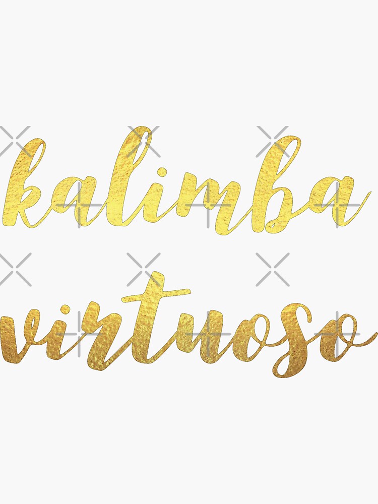 "Kalimba Virtuoso" Sticker for Sale by ojdart Redbubble