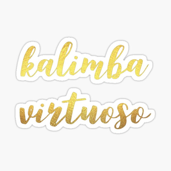 "Kalimba Virtuoso" Sticker for Sale by ojdart Redbubble