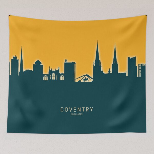 Item preview, Coventry England Skyline designed and sold by ArtPrints.