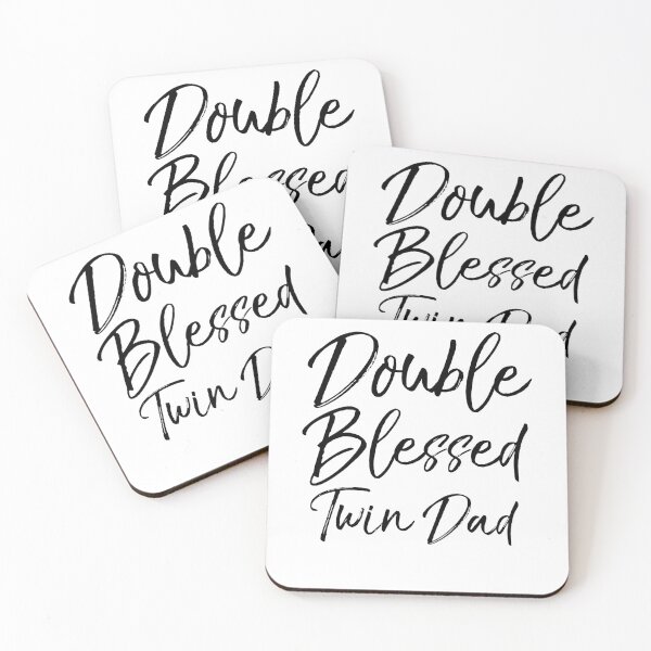Artikelvorschau, Double Blessed Twin Dad Father's Day Gift entworfen und verkauft von TNDesignStudio.