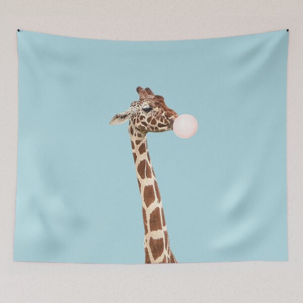 Item preview, Bubble gum giraffe in blue designed and sold by ESCAPZ.
