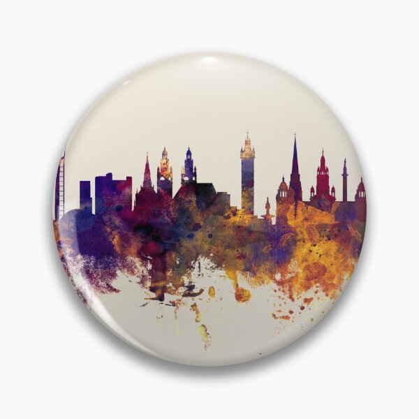 Item preview, Glasgow Scotland Skyline designed and sold by ArtPrints.