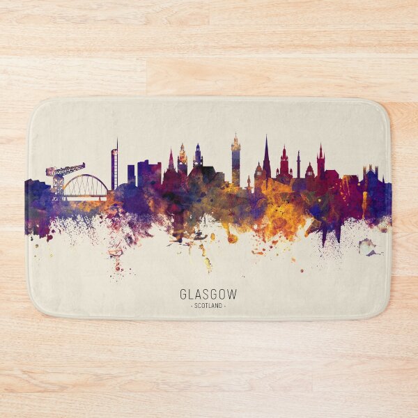 Item preview, Glasgow Scotland Skyline designed and sold by ArtPrints.