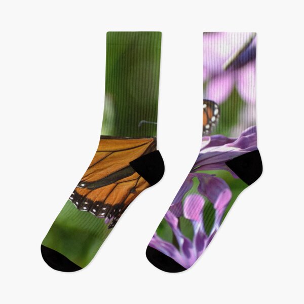 Item preview, Purple Daisies and the Monarch Butterfly designed and sold by lizdomett.