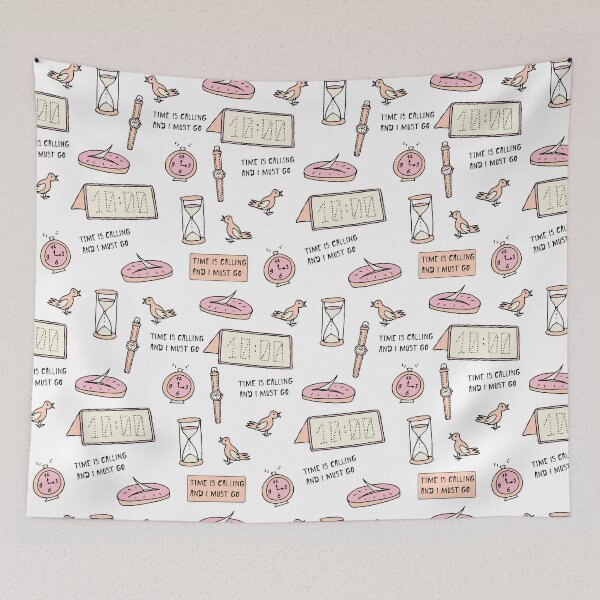 Item preview, Time Is Calling And I Must Go Pattern designed and sold by okpinsArtDesign.