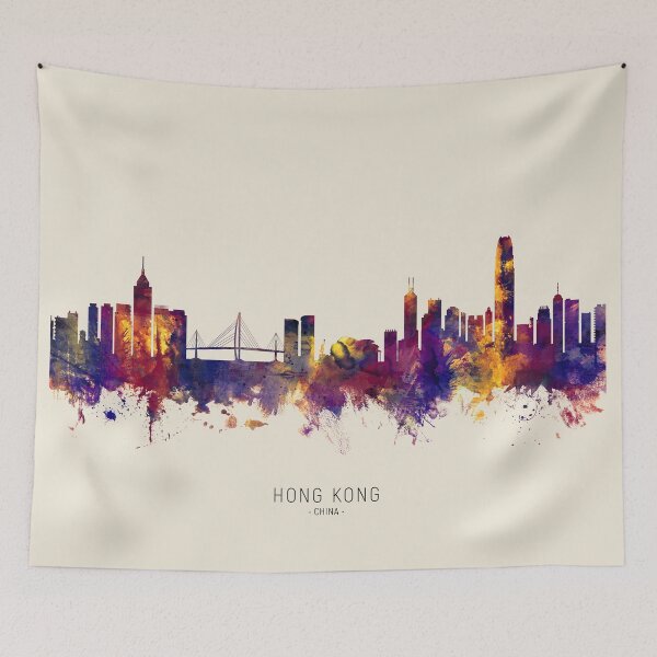 Artikelvorschau, Hong Kong Skyline entworfen und verkauft von ArtPrints.